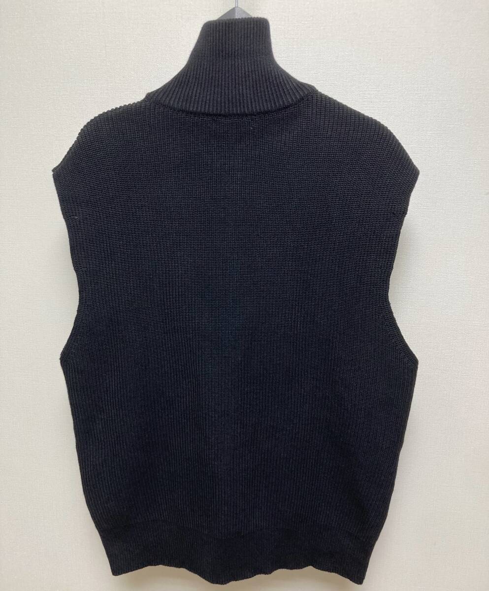 良好 23AW ZARA ドライバーズニット ベスト ノースリーブダブルジップタートルニット ザラ