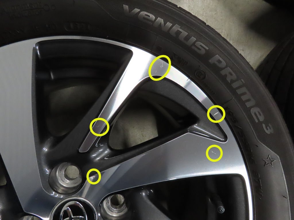 トヨタ アクア 195/55R16 純正 NHP10 X-Urban 6J +45 PCD100 4穴 ヤリス ヴィッツ バリ溝ラジアルタイヤ