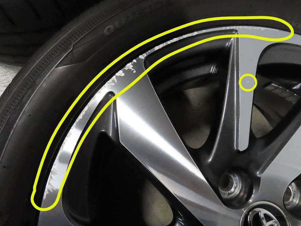 トヨタ アクア 195/55R16 純正 NHP10 X-Urban 6J +45 PCD100 4穴 ヤリス ヴィッツ バリ溝ラジアルタイヤ