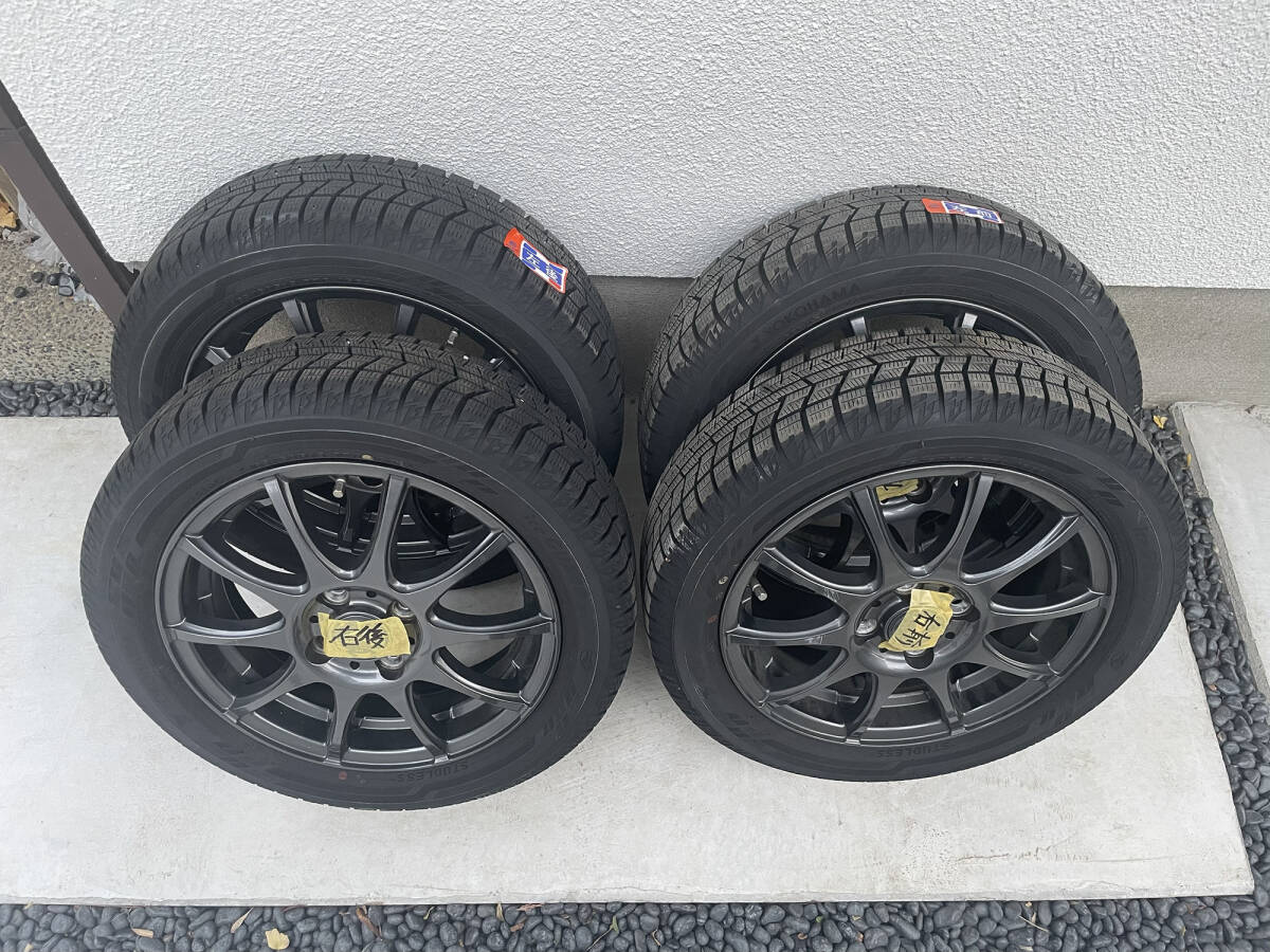 スズキハスラー　スタッドレスタイヤ＆ホイール YOKOHAMA IceGUARD ig60 165/60 R15 2022年11月購(gòu)入（中古）