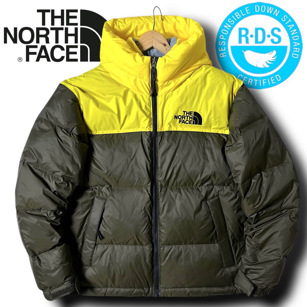 新品 THE NORTH FACE ノースフェイス 撥水DWR 防風 防寒 保温 RDSグースダウン ハイブリッド ダウンジャケット ヌプシダウン L ◆B5525