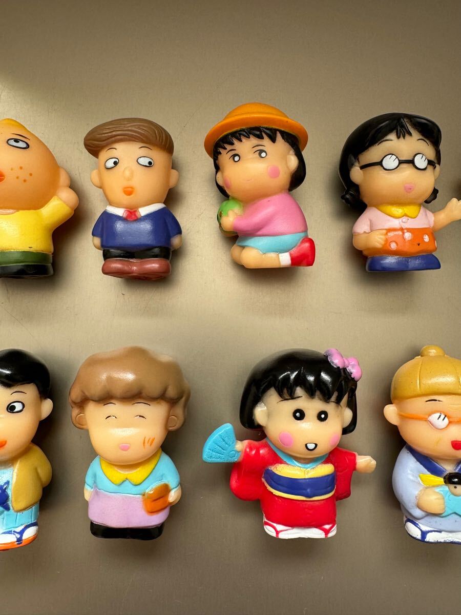 ちびまる子ちゃん ソフビ 指人形 セット無版権 パチ 当時物 ちびまる子ちゃん ソフビ 指人形 セット無版権 パチ 当時物
