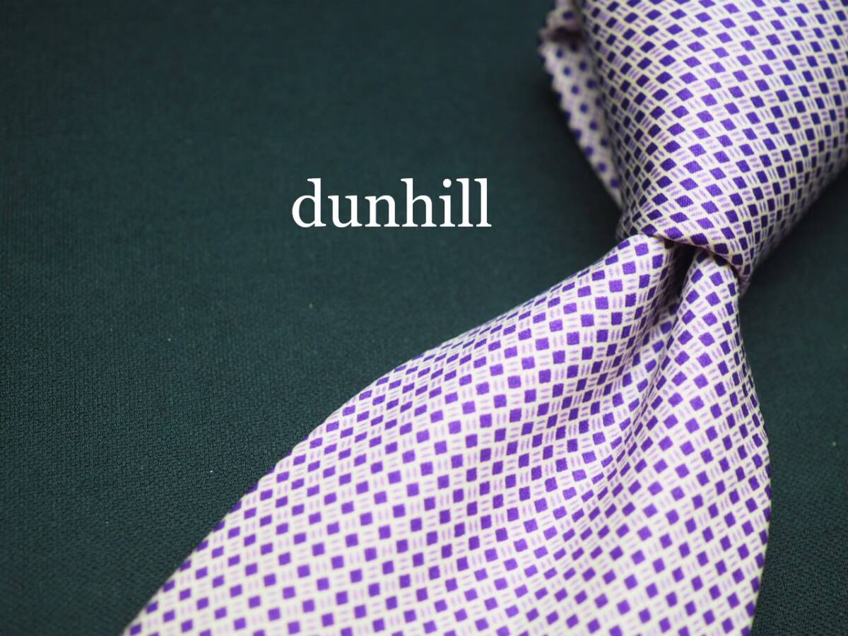 美品【dunhill ダンヒル】 C1124 イタリア製 SILK ブランド ネクタイ 古着 良品
