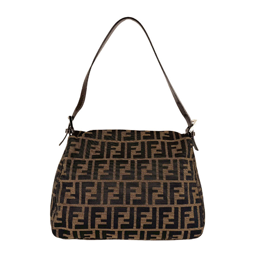  Fendi FENDI сумка на плечо Zucca man ma ковш парусина / кожа Brown n0965