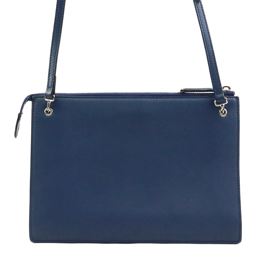  Fendi FENDI сумка на плечо сумка bag Monstar кожа темно-синий h30835a