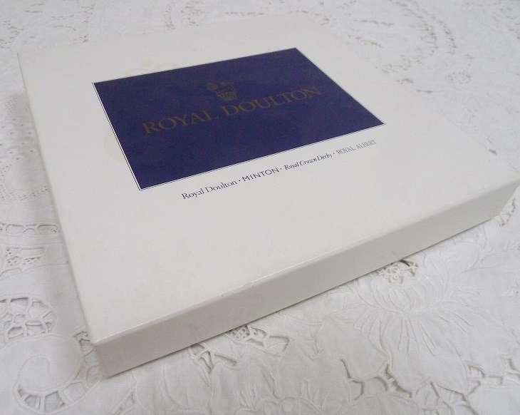 (☆BM)イギリス制 ROYAL DOULTON MINTON Hardwick/ロイヤルドルトン ミントン ハードウィック B＆Bプレート 青 ブルー 小花柄 盛皿