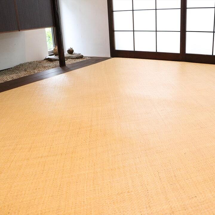 籐 敷 ラグ カーペット 自然素材 アジアン ラタン ひんやり ハンドメイド 約200×250cm ☆