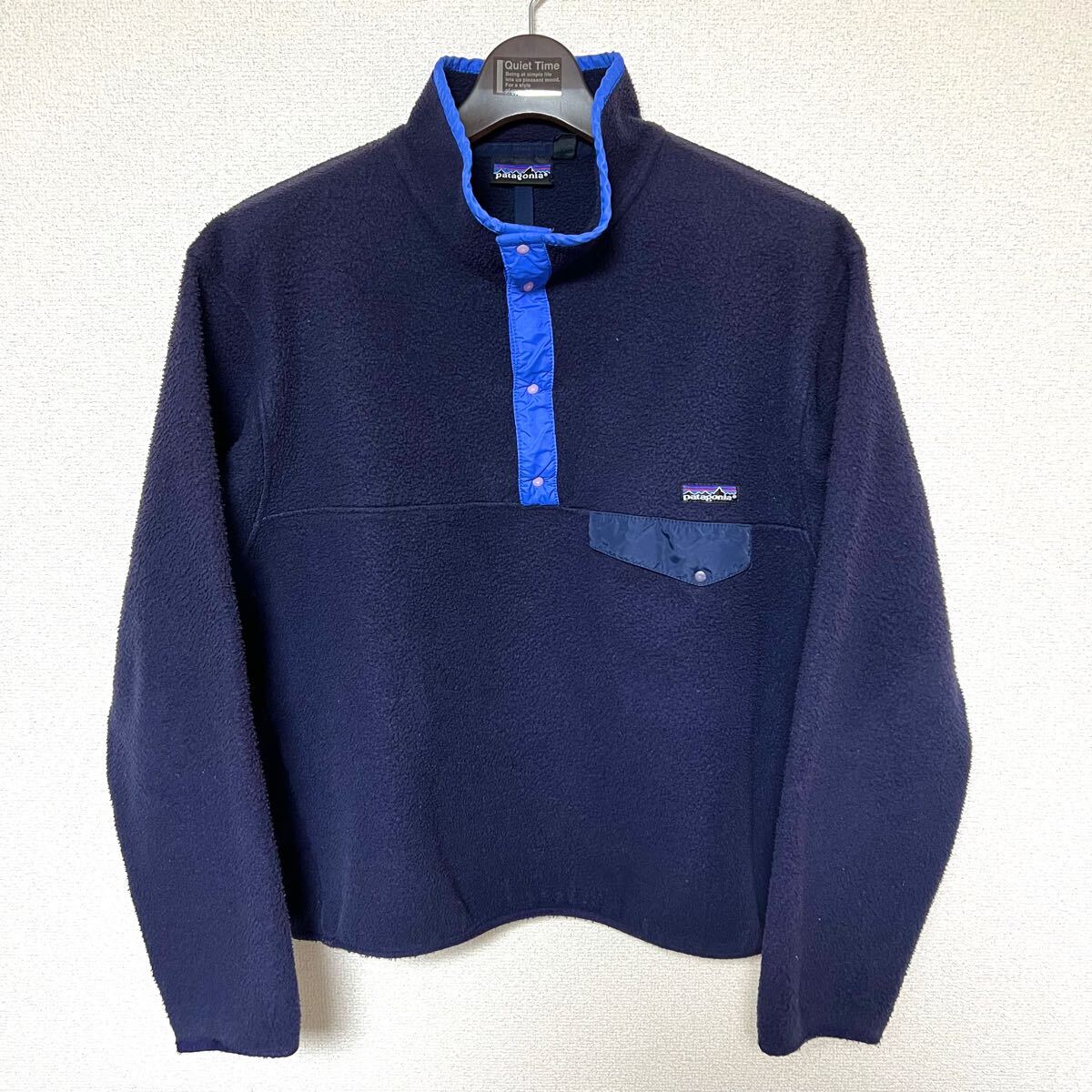 Patagonia Synchilla スナップT S ネイビー ブルー パタゴニア シンチラ フリース プルオーバー 90s