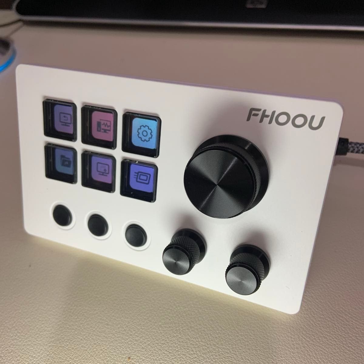 Mirabox N3 Stream Dock 左手デバイス 白ホワイト Deck Mirabox N3 ホワイト 白 FHOOU 左手デバイス dock stream deck