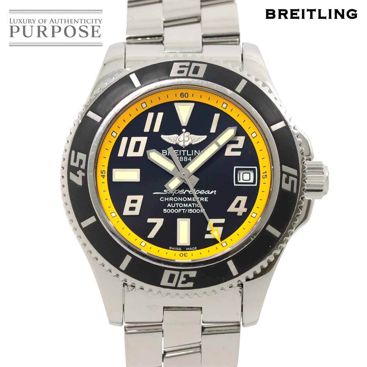 ブライトリング BREITLING スーパーオーシャン42 A17364 メンズ 腕時(shí)計(jì) デイト ブラック 自動(dòng)巻き Super Ocean 42 90264472