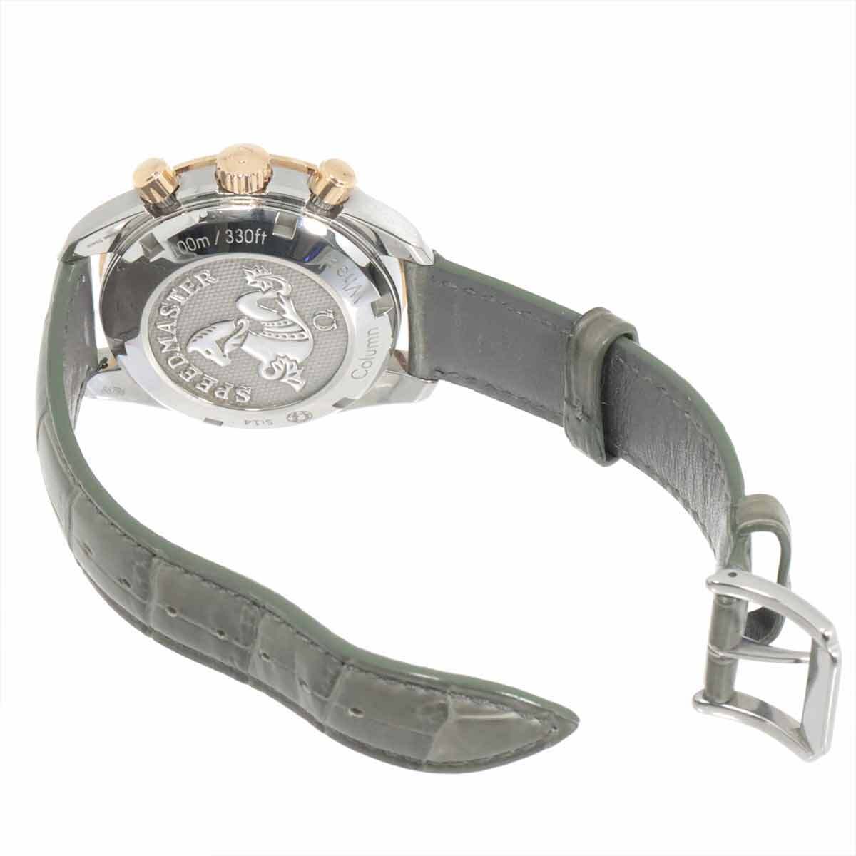  Omega OMEGA Speedmaster 38 коаксильный хронограф комбинированный 324 23 38 50 02 002 Date K18PG самозаводящиеся часы Speedmaster 90266500
