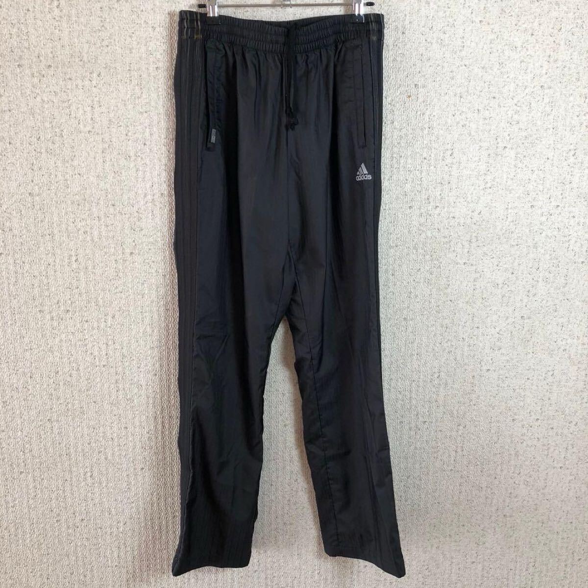 adidasナイロンジャケット上下セットアップ 00s ブラック 黒 L adidasナイロンジャケット上下セットアップ 00s ブラック 黒 L