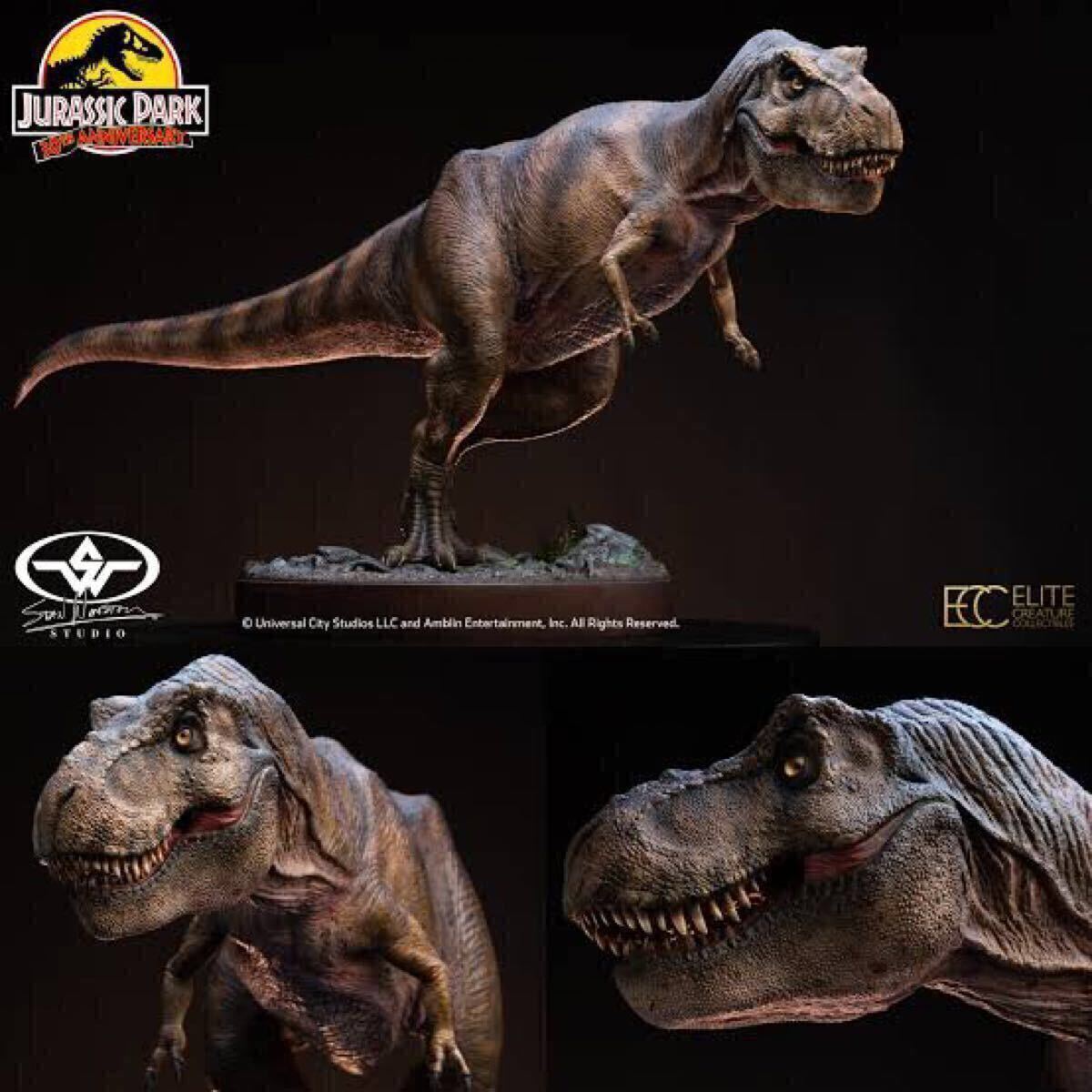 ジュラシックパーク ジュラシックワールド ティラノサウルスElite Creature Collectibles T-REX 1/12スケール