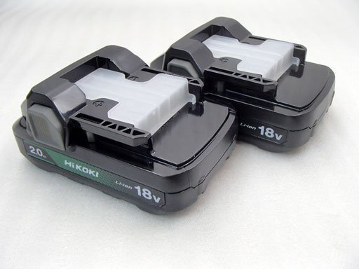 HiKOKI(日立工機) 薄型軽量電池パック 18V BSL1820M(2.0Ah)2個 セット 軽量!交換、予備用に!
