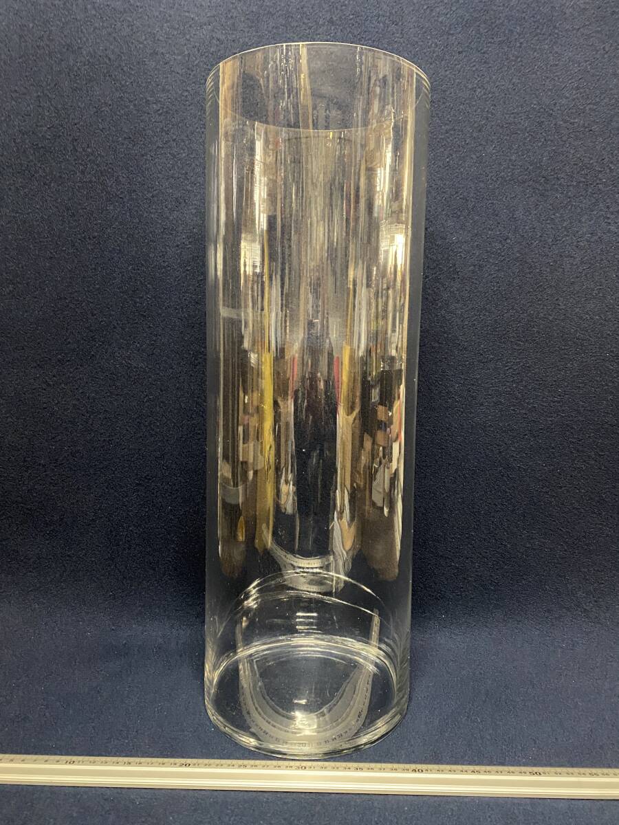 ☆【逸品堂】☆大型 60X21 花瓶 花器 花入れ 一輪挿し 丸角 円柱
