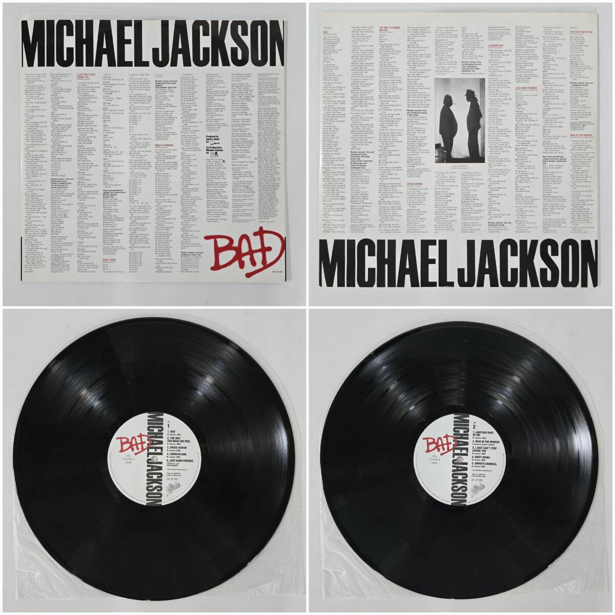 60906K】MICHAELJACKSON マイケルジャクソン BAD スリラー LP