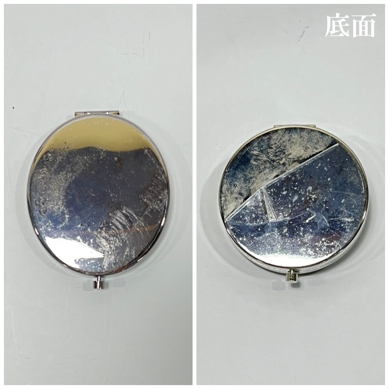 【60576H】未使用 コンパクトミラー ハンドミラー ラインストーン 蝶 カメオ風(fēng) ハート＆フラワー フラワー 5種 デッドストック品 現(xiàn)狀品