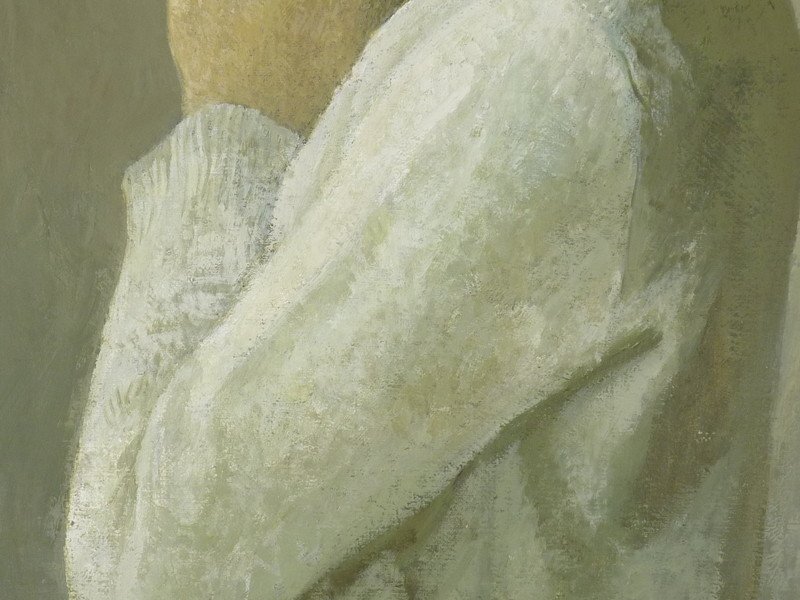 都屋】G5 西房浩二 少女 油絵 F10号 画寸法 約52.5cm×約45.5cm 都屋】G5 西房浩二 少女 油絵 F10号 画寸法 約52.5cm×約45.5cm