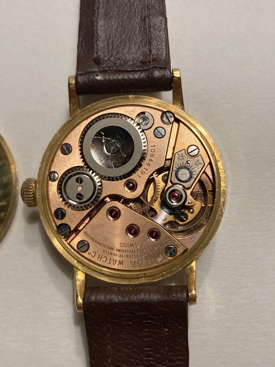 金無垢 オメガ 30mmキャリバー Omega 18k スモールセコンド 金無垢 オメガ 30mmキャリバー Omega 18k スモールセコンド