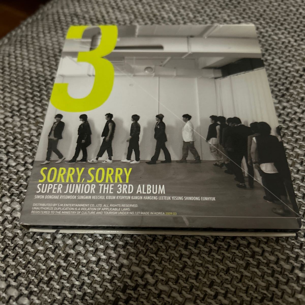 アジアンポップス SUPER JUNIOR CD SORRY SORRY