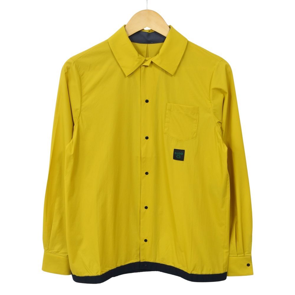 美品 ブドー BUDO Layered Shirt yellow 長袖 シャツ Sサイズ ユニセックス 登山 トレッキング ウェア アウトドア ce01me-rk26y07731