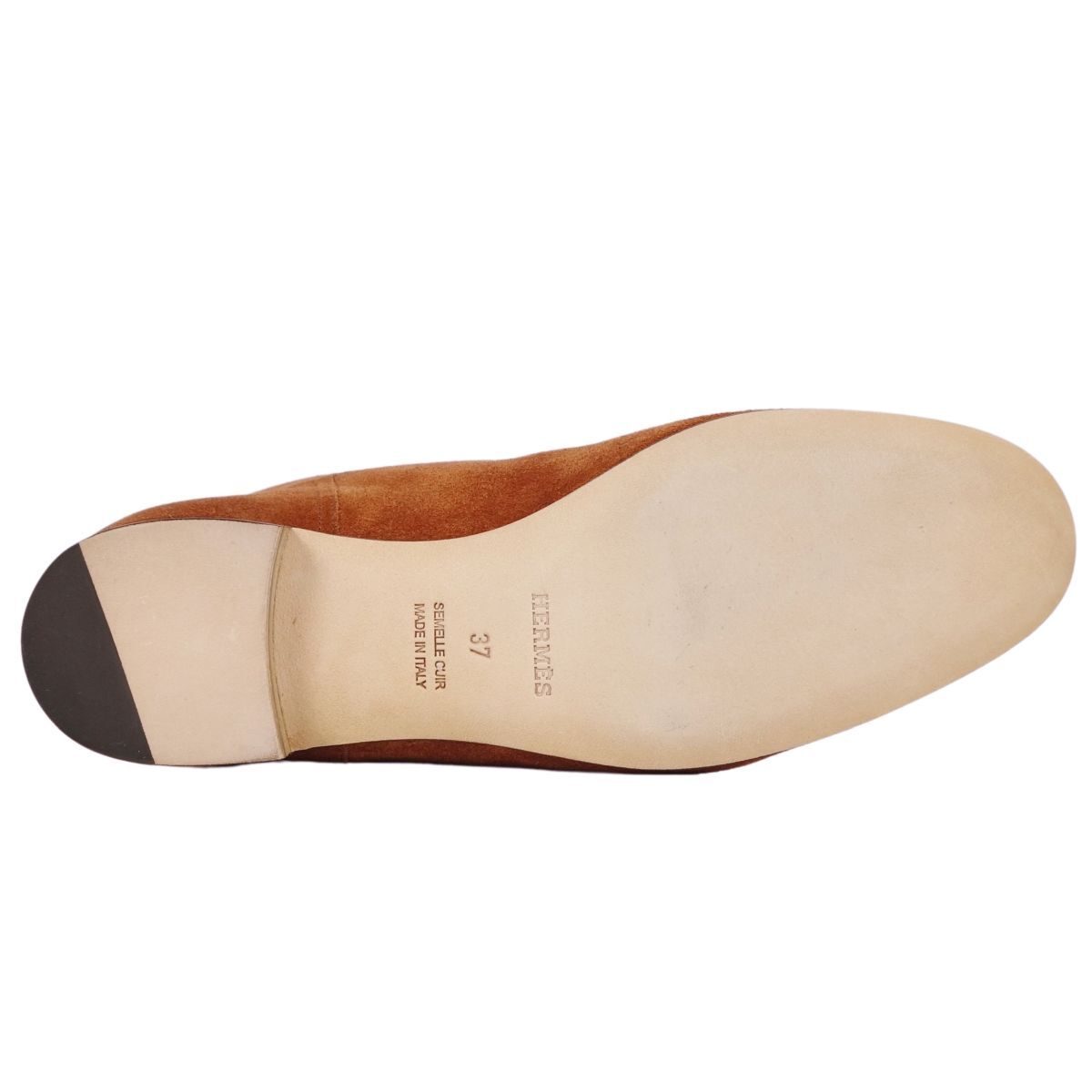 未使用 エルメス HERMES ブーツ ロングブーツ コリエドシアン メドール スウェードレザー シューズ レディース 37(24cm) cf12dl-rm20f12765_画像8