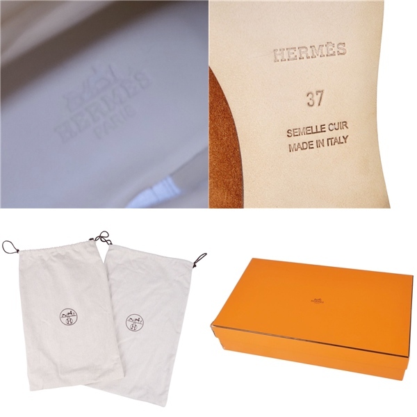 未使用 エルメス HERMES ブーツ ロングブーツ コリエドシアン メドール スウェードレザー シューズ レディース 37(24cm) cf12dl-rm20f12765_画像9