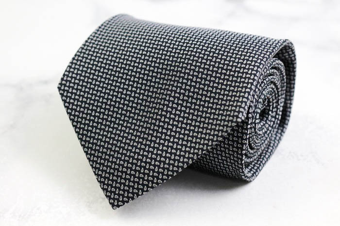 ブルックスブラザーズメーカーズ ブランド ネクタイ 総柄 ペイズリー シルク アメリカ製 PO メンズ ネイビー BROOKS BROTHERS