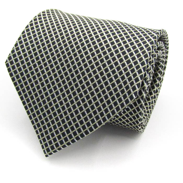 レノマ ブランドネクタイ チェック柄 シルク 日本製 PO メンズ ブラック renoma_画像1