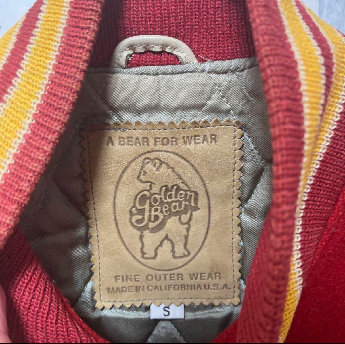 Golden Bear ゴールデンベア ウール スタジャン ブルゾン Golden Bear ゴールデンベア ウール スタジャン ブルゾン