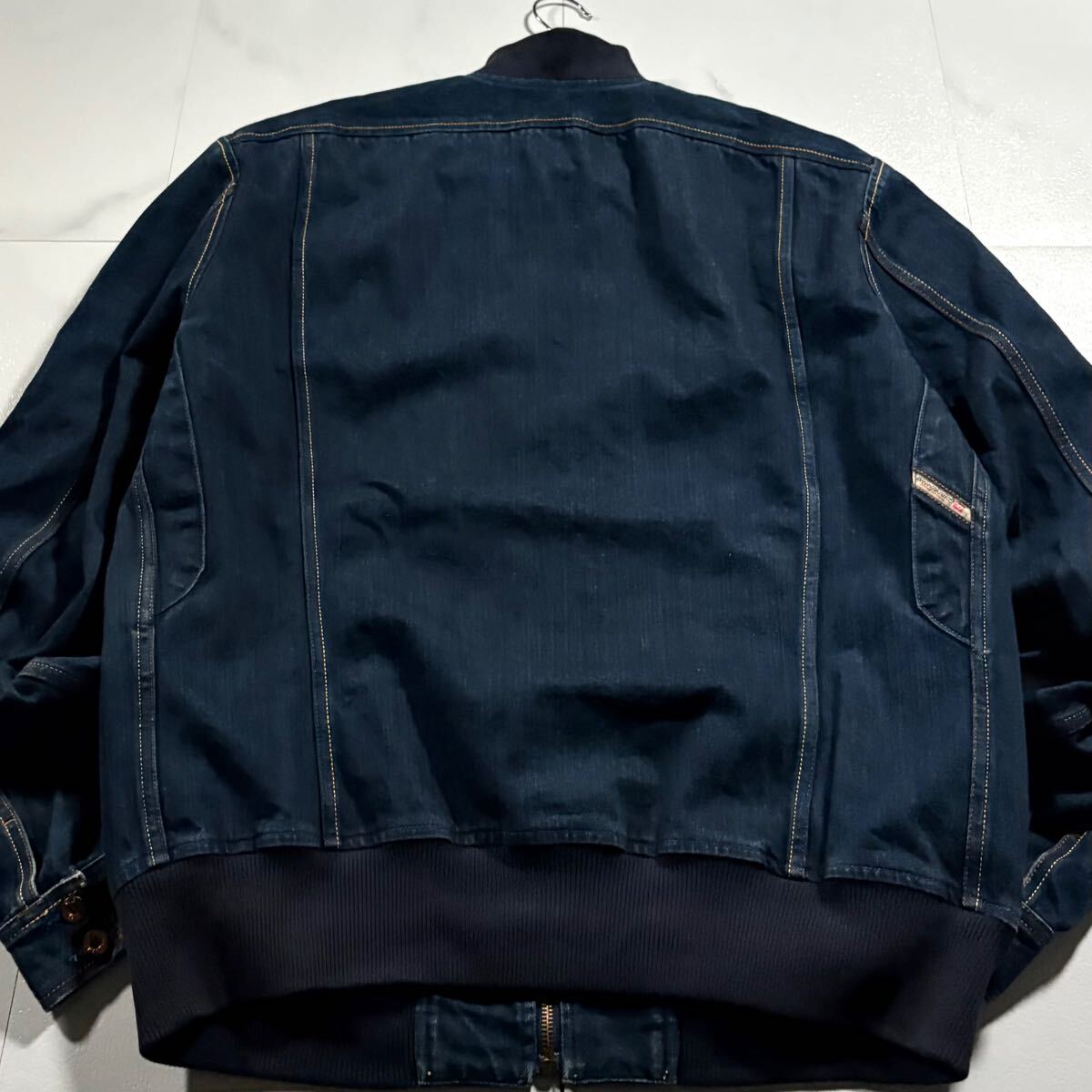 極美品/XXLサイズ DIESEL adidas コラボ別注 デニムジャケット 極美品/XXLサイズ DIESEL adidas コラボ別注 デニムジャケット
