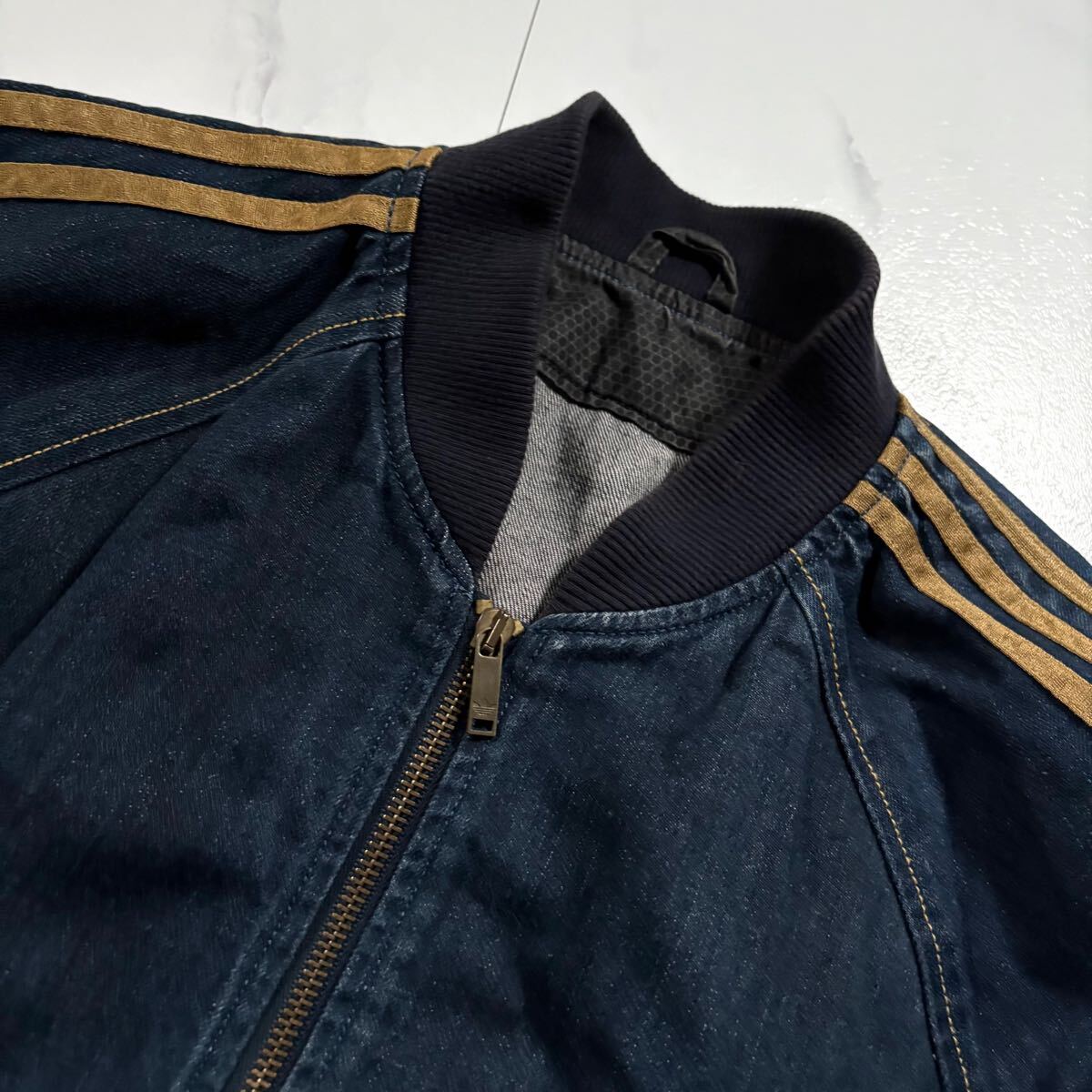 極美品/XXLサイズ DIESEL adidas コラボ別注 デニムジャケット 極美品/XXLサイズ DIESEL adidas コラボ別注 デニムジャケット