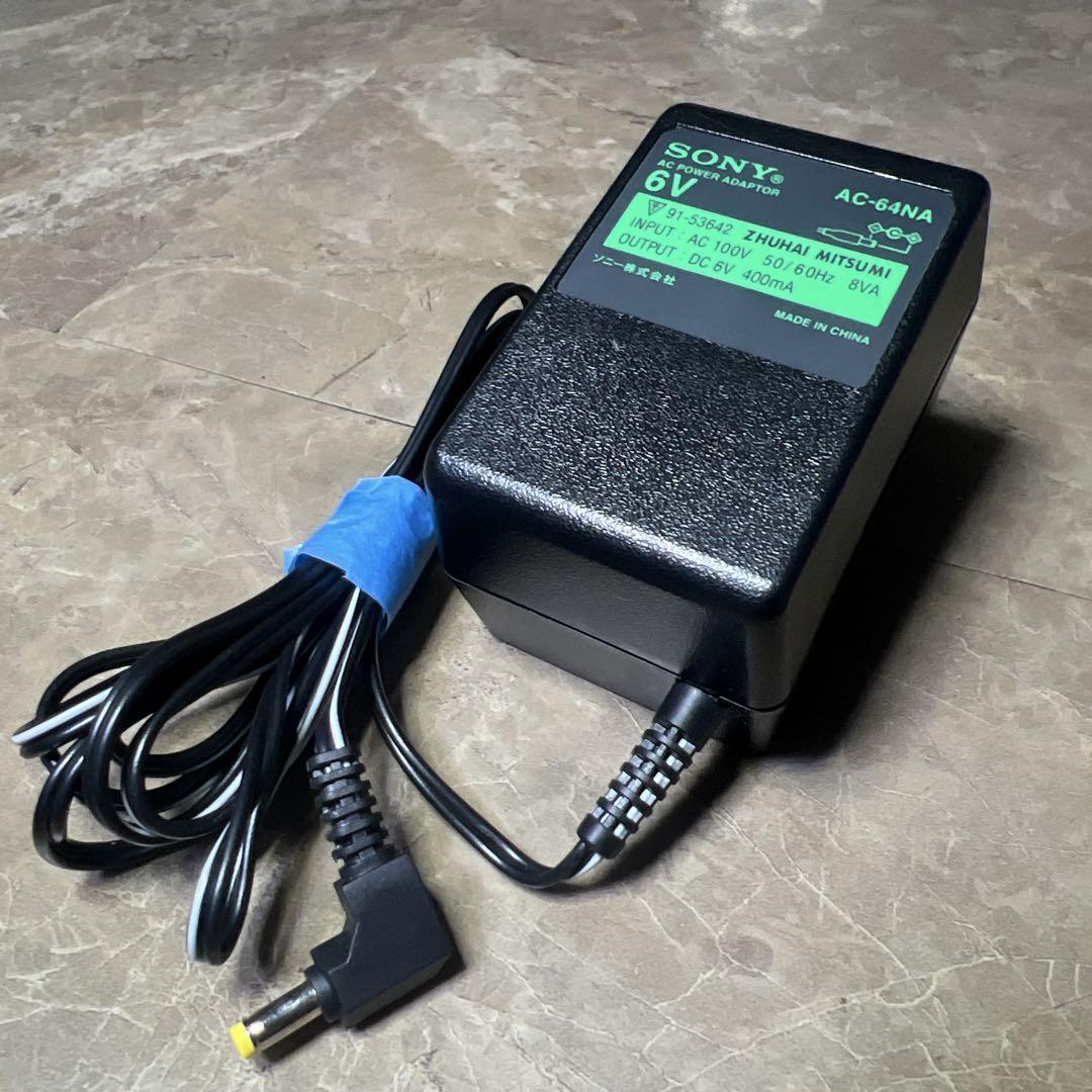 SONY AC-64NA ACアダプター DC6V/400mA 対応MZ-R50