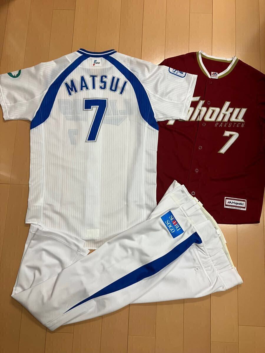 松井稼頭央 ユニフォーム 西武ライオンズ 楽天イーグルス
