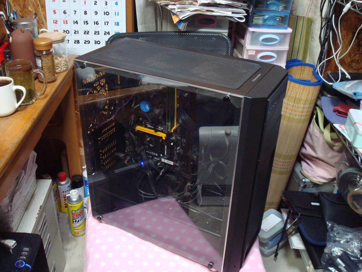 Windows11 i7-7700 3.60GHz メモリ8GB M.2 NVMe 256GB(新) MS Office Pro Plus付 BIOSTARマザー Thermaltakeケース 送料無料_画像1