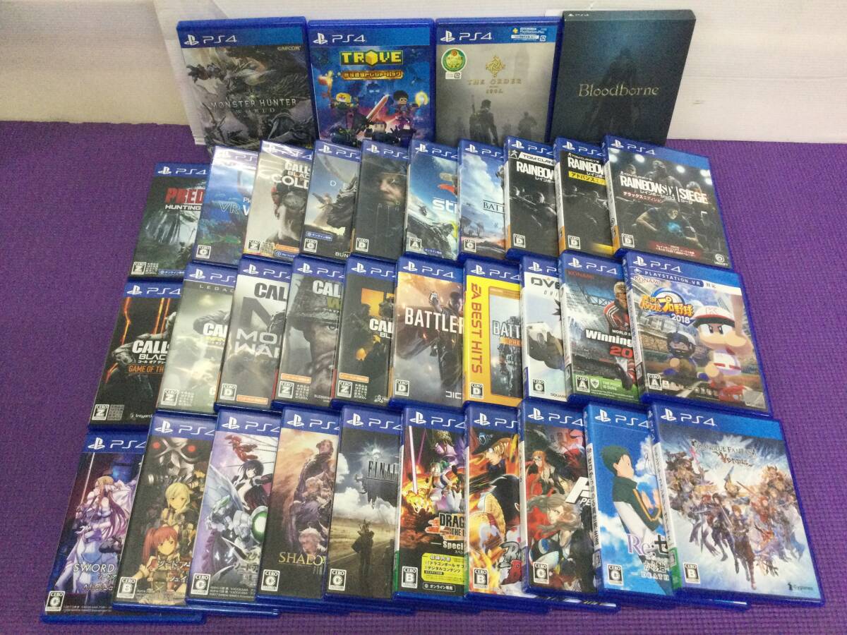 【GB193/80/0】ジャンク★PS4ソフト★合計34本前後★まとめ★セット★大量★FF★Bloodborne★ペルソナ5★ソードアート・オンライン★他