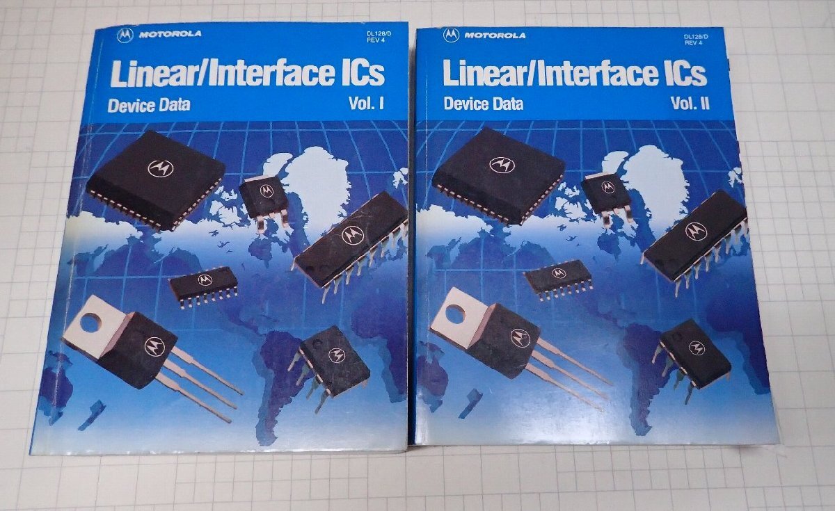 ●「MOTOROLA Linear/Interface ICs　Devaice Data　Vol.1/2」2冊セット　モトローラ　デバイスデータ