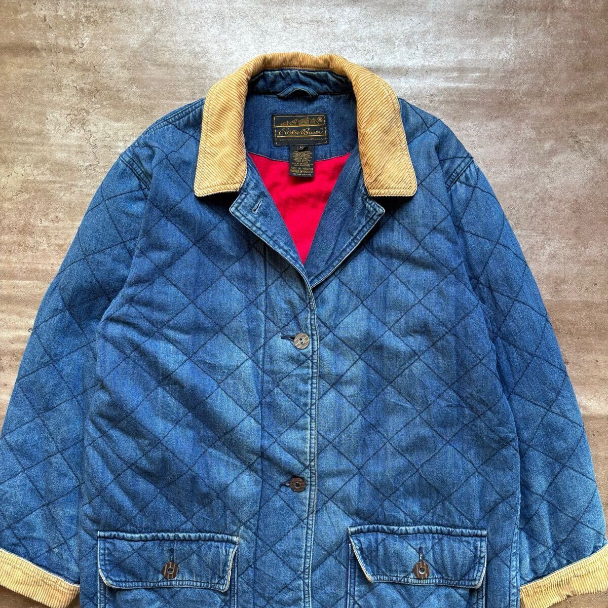 5880円 80年代 エディーバウアー デニム キルティング 5880円 80年代 エディーバウアー デニム キルティング