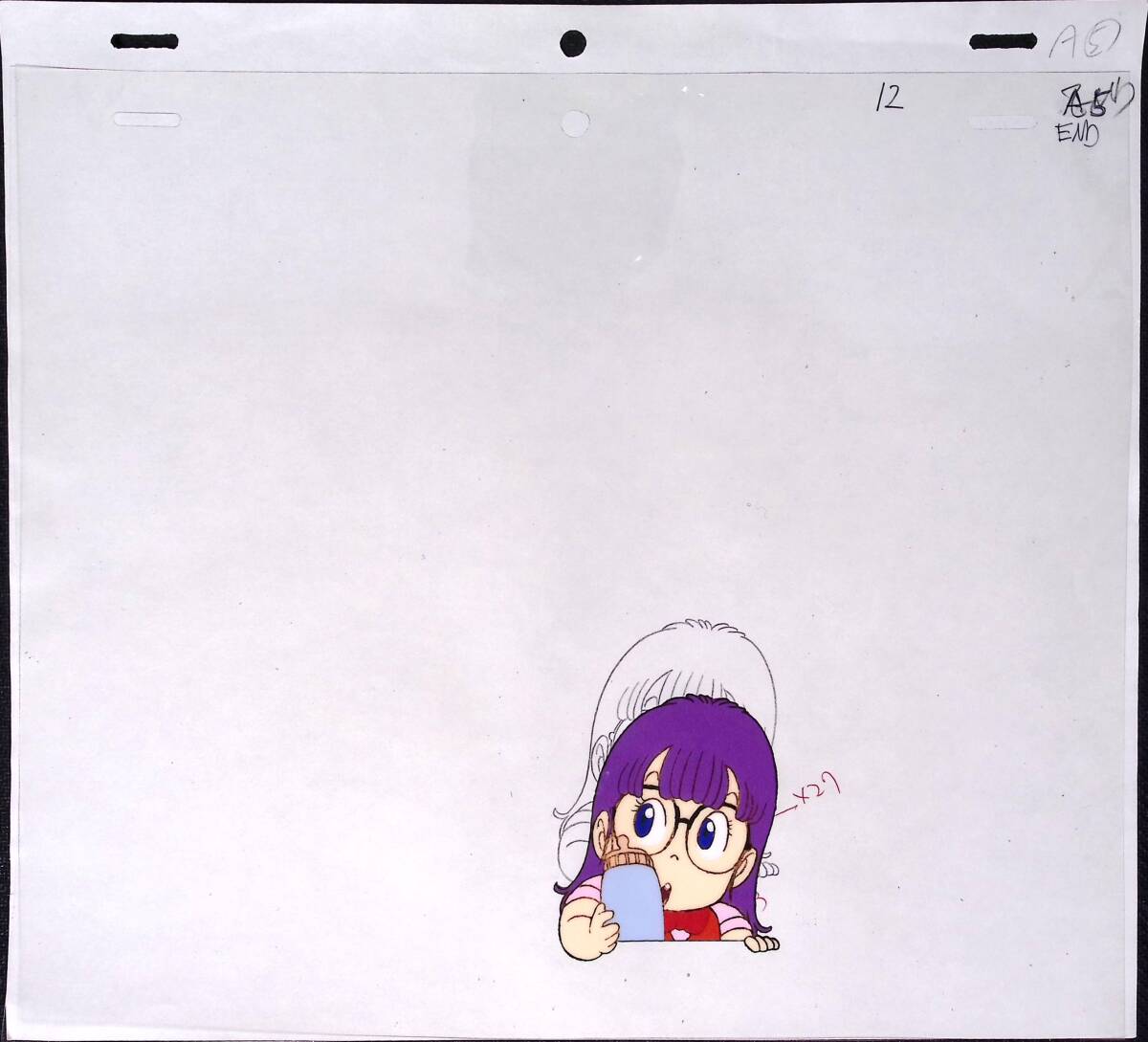 鳥山明 Dr.スランプ アラレちゃん セル画+動画 主人公 ④A5 END 鳥山明 Dr.スランプ アラレちゃん セル画+動画 主人公 ④A5 END