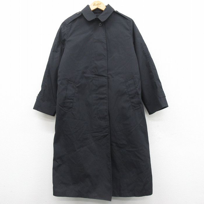古着 長袖 ミリタリー コート レディース 00s ライナー付き ロング丈 黒 ブラック 25jan17 中古 アウター