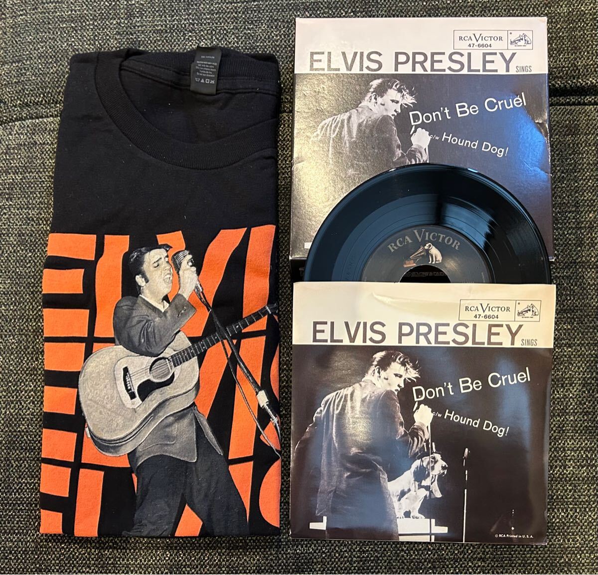 Elvis Presley 7inch Box Set with Tシャツ Don't Be Cruel / Hound Dog ..2013 UK&EU Press ロカビリー 
