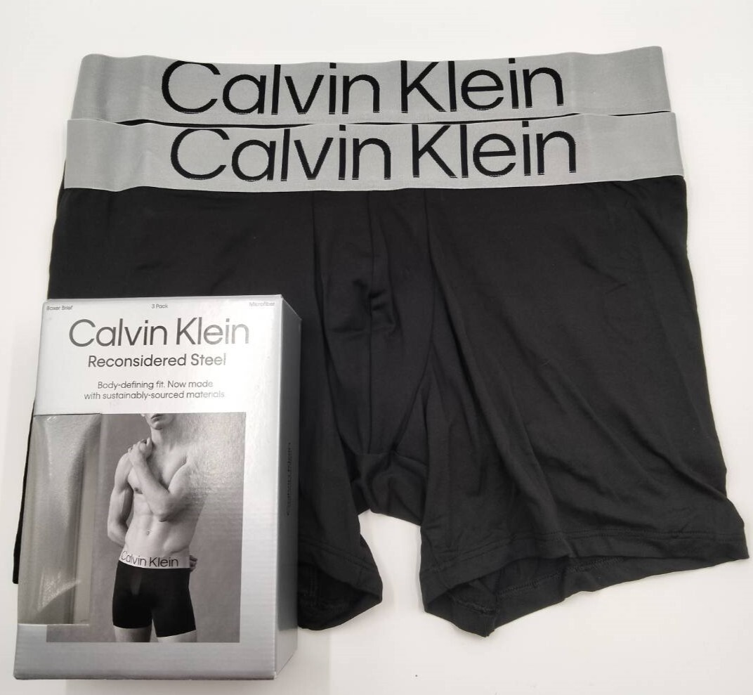 【Sサイズ】Calvin Klein(カルバンクライン) ボクサーパンツ ブラック 2枚組 メンズボクサーパンツ 男性下着 NB3075