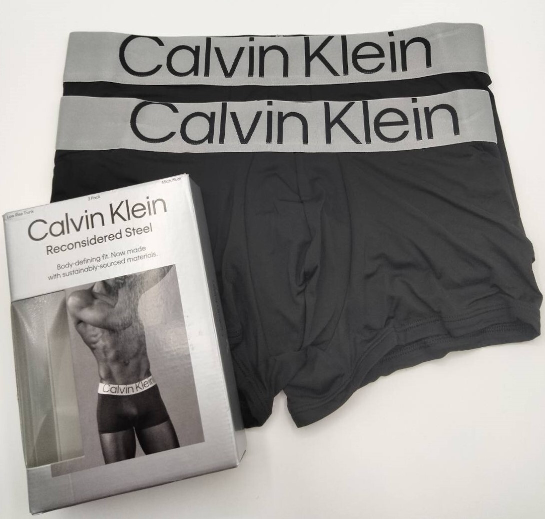 【Mサイズ】Calvin Klein(カルバンクライン) ローライズボクサーパンツ ブラック 2枚セット メンズボクサーパンツ 男性下着 NB3074