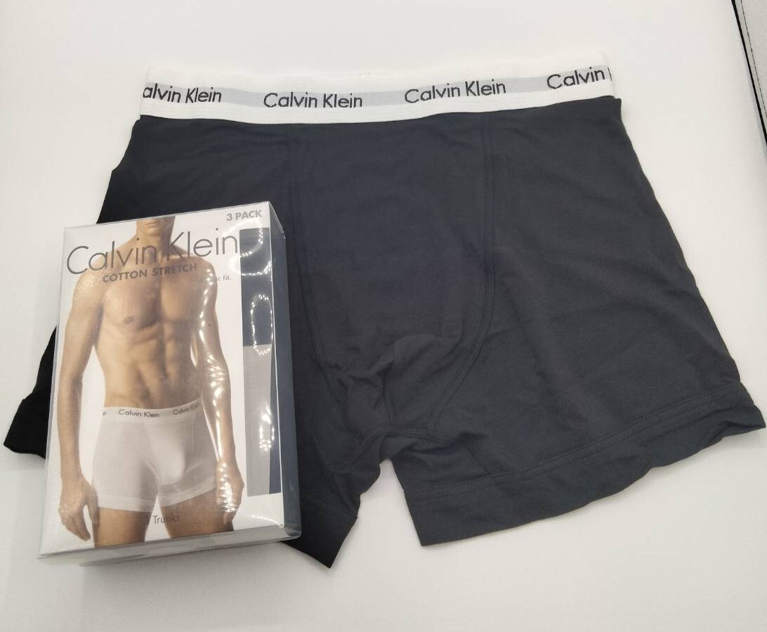 【Lサイズ】Calvin Klein(カルバンクライン) コットンストレッチ ボクサーパンツ ブラック 1枚 メンズボクサーパンツ 男性下着 U2662
