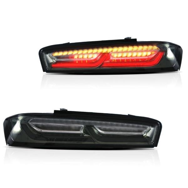 LED テールライト カマロ 16-18 シボレー シーケンシャルウィンカー スモーク VLAND