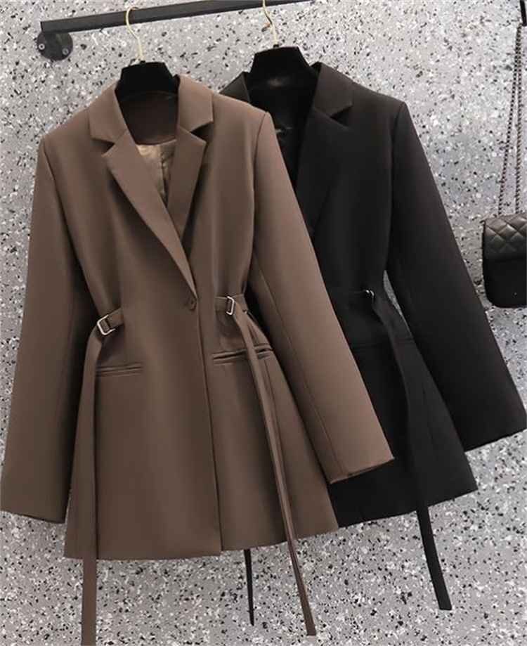 L～4XL スーツ 大きいサイズ コート スリム トレンド 2XL ブラック
