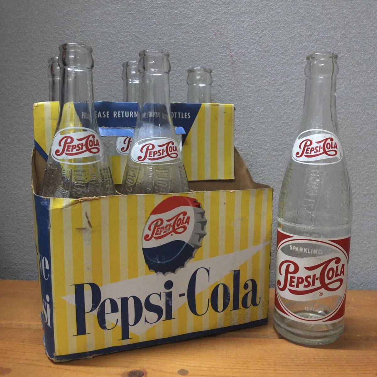 ヴィンテージ 1950年代 当時物 ペプシコーラ PEPSI 瓶 ボトル ヴィンテージ 1950年代 当時物 ペプシコーラ PEPSI 瓶 ボトル