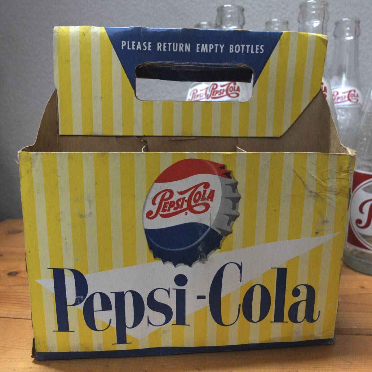 ヴィンテージ 1950年代 当時物 ペプシコーラ PEPSI 瓶 ボトル ヴィンテージ 1950年代 当時物 ペプシコーラ PEPSI 瓶 ボトル