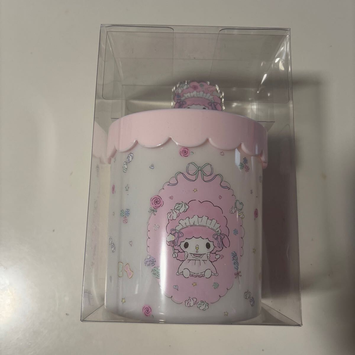 サンリオ マイスウィートピアノ 丸型キャニスター メレンゲ