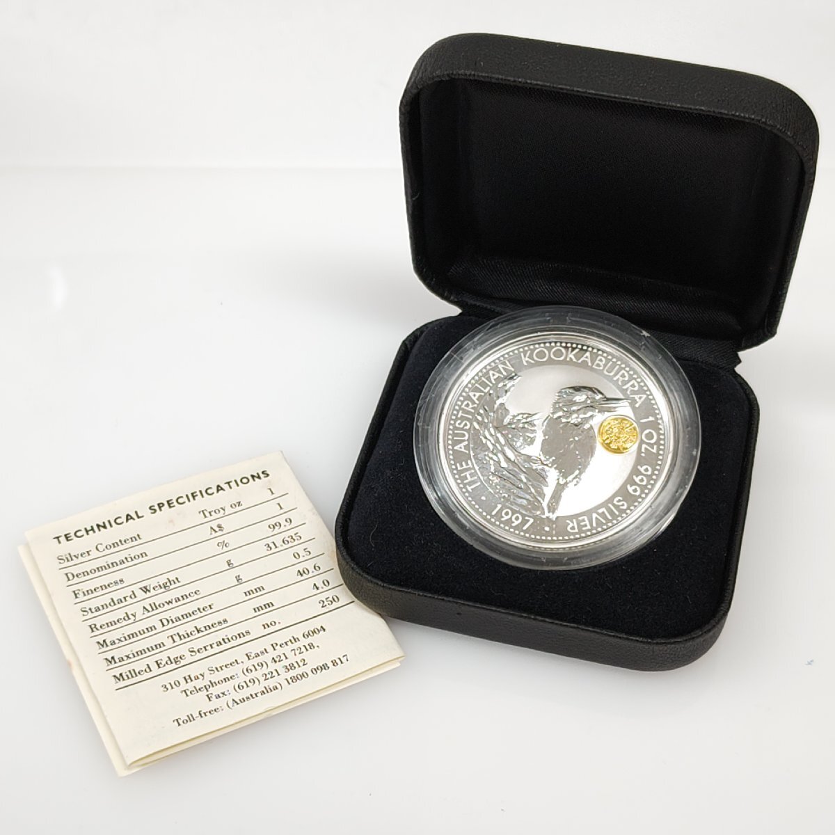 ☆オーストラリア カワセミ 1997年 1ドル銀貨 1オンス 1oz 純銀 ☆オーストラリア カワセミ 1997年 1ドル銀貨 1オンス 1oz 純銀